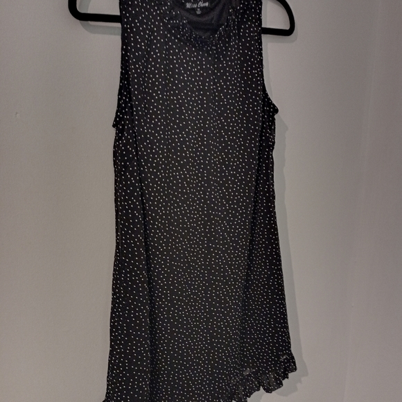 Miss Cherry polka dot Frill high neck Mini in size 10 - Picture 4 of 11